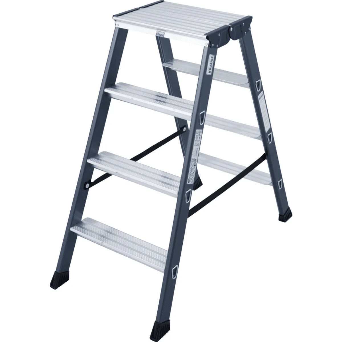 Анодированная алюминиевая стремянка SEPRO D 2х4 ступени